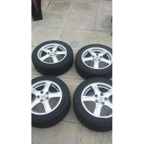 Honda accord wheels alloys 5x114.3 / 205 55 16 tyres