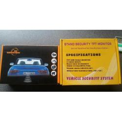 Car rear view camera kit and monitor