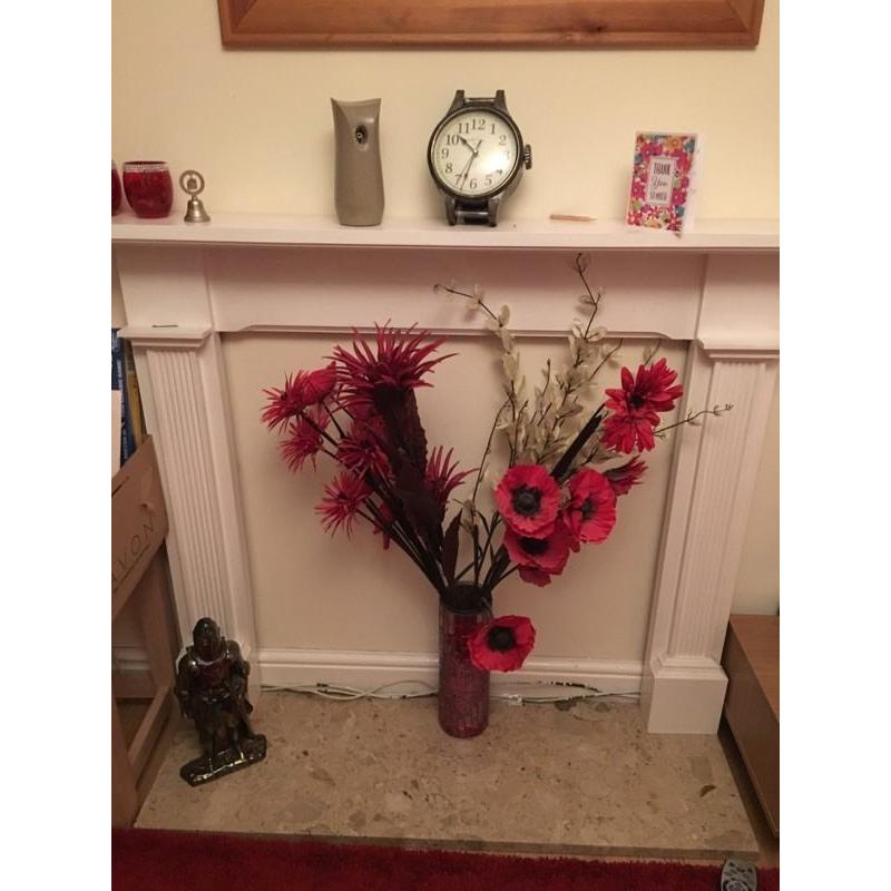 Fire surround and marble base