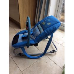 Baby rocker chair Mickey Mouse in blue