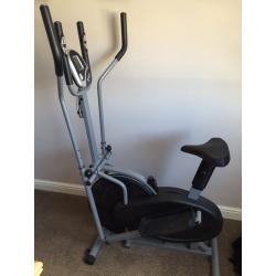 Cross trainer 2-in-1 elliptical cross trainer and exercise bike