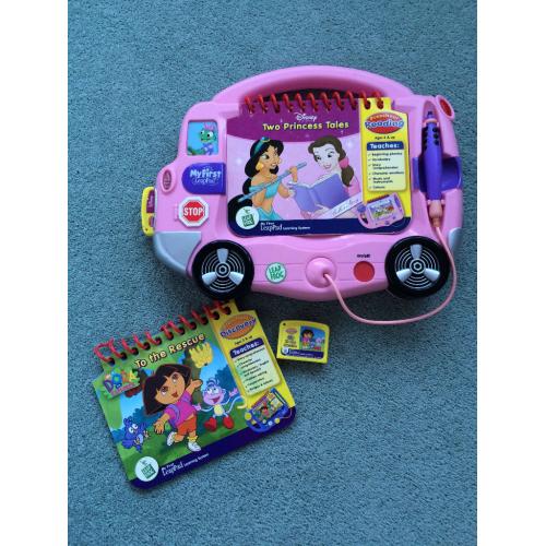 MY FIRST LEAPPAD + TWO STORY BOOKS & CARTRIDGES AGE 3+