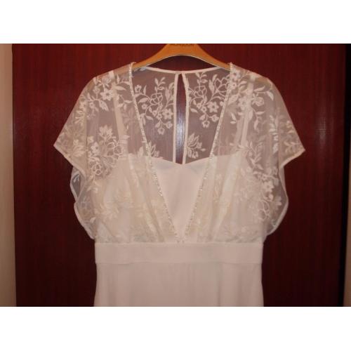 Ivory dress in crepe/lace from Monsoon brand new