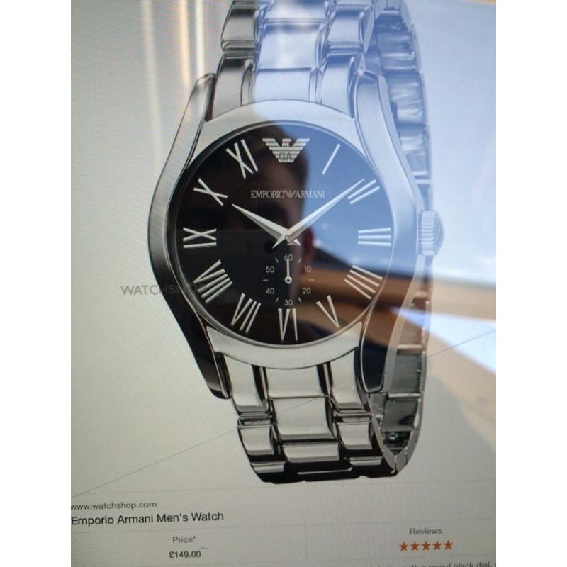 emporio Armani mens stainless steel watch