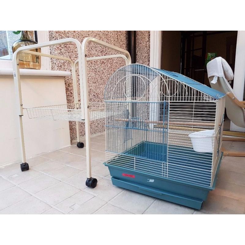 Large budgie/bird cage and stand - London SW16