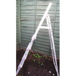 1.63m aluminium ladders - GOOD& WORKING ORDER - 25 POUNDS