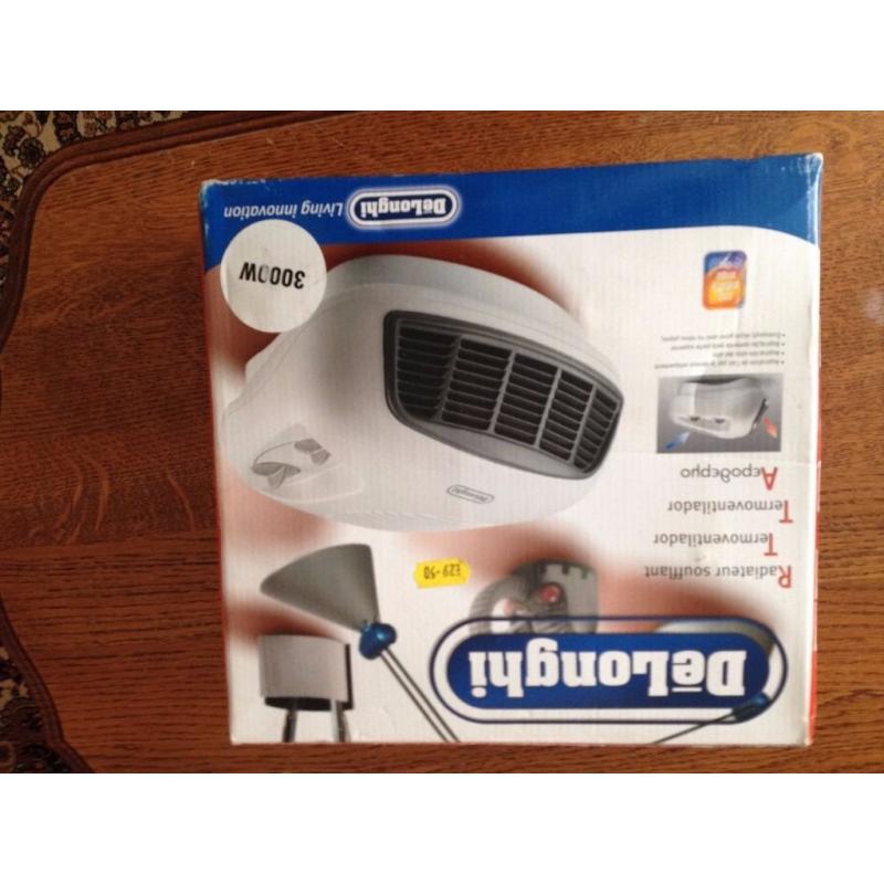 Totally New Delonghi Fan heater still in box suit for summer and witner