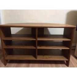 Solid oak Corner tv unit