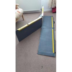 Scooter / Wheelchair Ramps. (1 x Portaramp & 1 x Plastic Wedge Ramp)