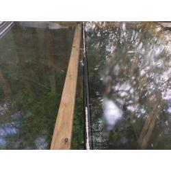 Double glazed glass panels 174x77,4 cm (x2)