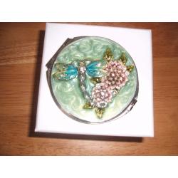 Past Times Compact Dragonfly Mirror