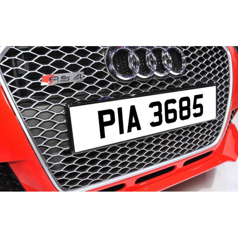 PIA 3685 1970's Ni Dateless Personalised Number Plate Audi BMW Ford Golf Mercedes Kia Vauxhall