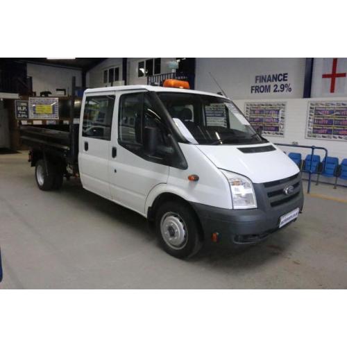 2011 - FORD TRANSIT T350 2.4TDCI 100PS LWB RWD CREW CAB TIPPER (GUIDE PRICE)