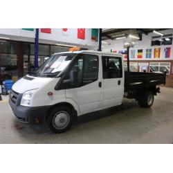 2011 - FORD TRANSIT T350 2.4TDCI 100PS LWB RWD CREW CAB TIPPER (GUIDE PRICE)