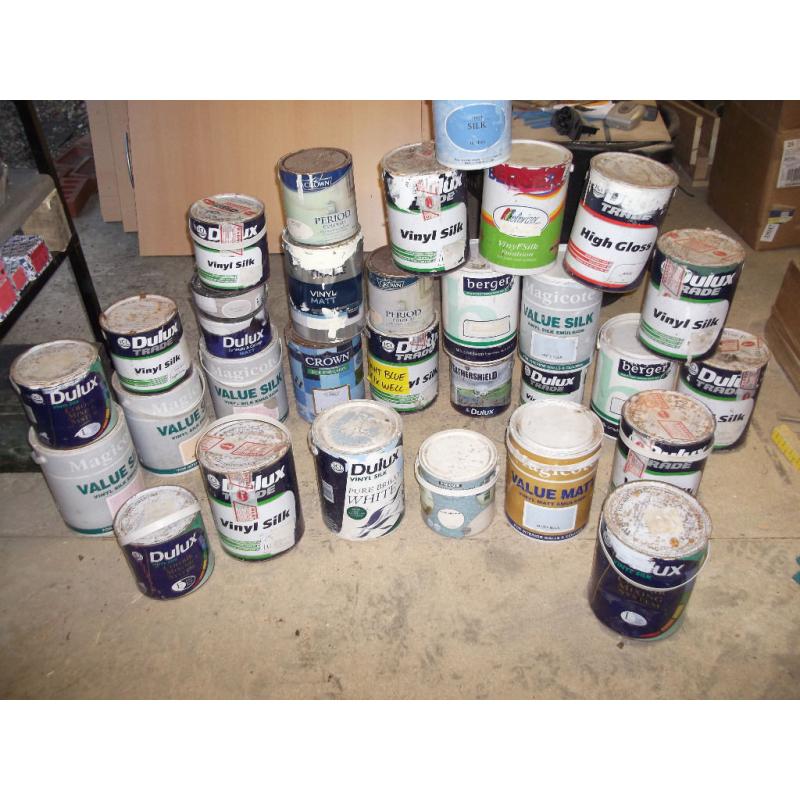 30 tins of paint