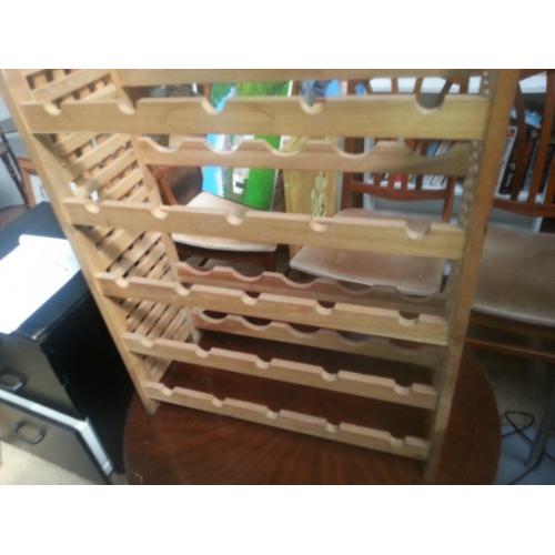 wine rack from wood