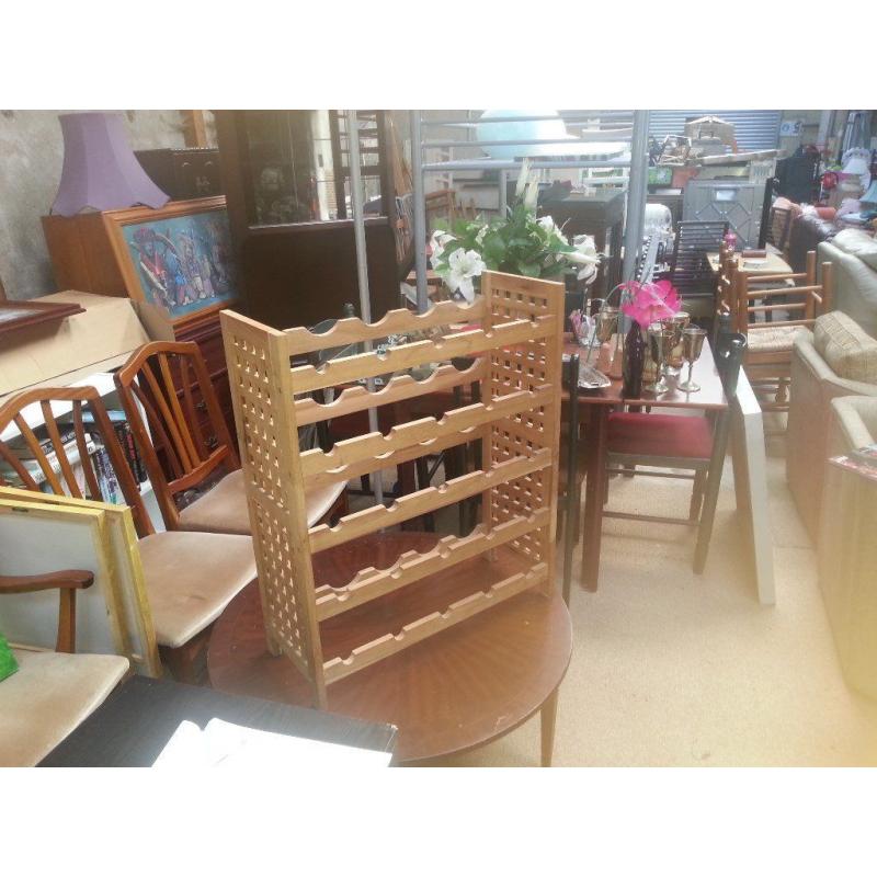 wine rack from wood
