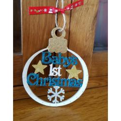 Babys 1st christmas bauble