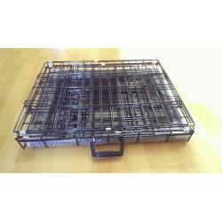 Dog Crate / Puppy Cage 30" Medium Black With Metal Tray NEW