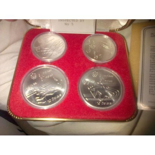 Canada 1972 Montreal Olympic Games 4 Coin Set post incd