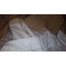 Bespoke Large 3Pcs 460cm 230cmThick Curtains Light Gold Buttermilk Double lined
