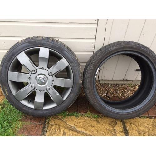 Clio 182 alloy and spare tyre