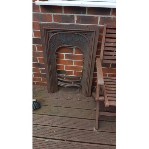 Cast iron fireplace