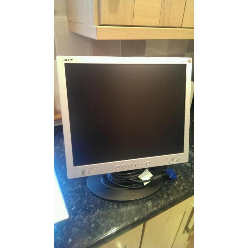 Pc monitor and keyboard
