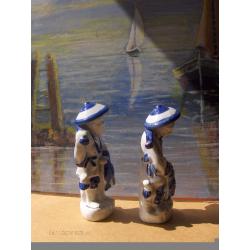 Set Of 2 Vintage Chinese Figurines Male and Female