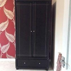 FOR SALE- Lovely Faux Leather Wardrobe with Large Drawer - Identical item selling on Ebay for £409