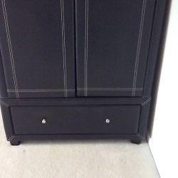 FOR SALE- Lovely Faux Leather Wardrobe with Large Drawer - Identical item selling on Ebay for £409