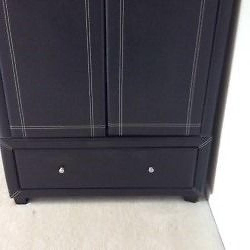 FOR SALE- Lovely Faux Leather Wardrobe with Large Drawer - Identical item selling on Ebay for £409