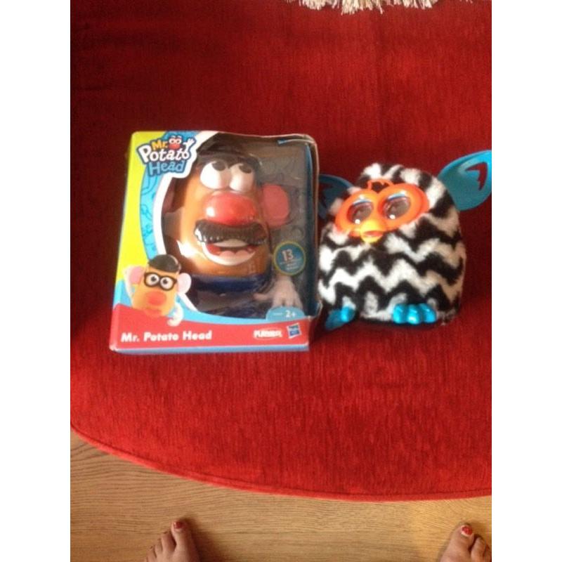 Mr potato head and furby