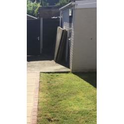 Free wood decking for project or log burner kindle