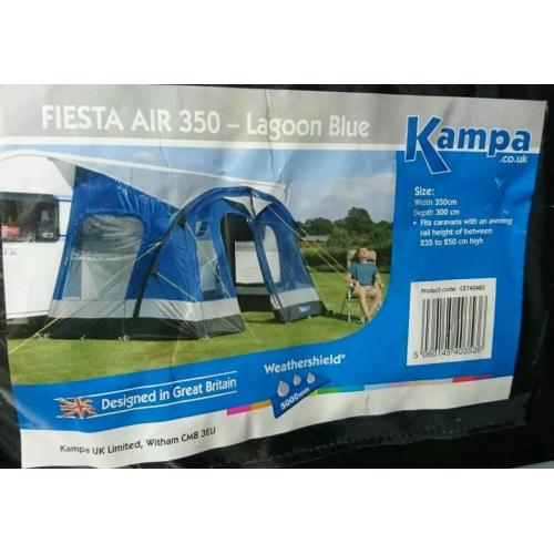 Caravan awning blow up