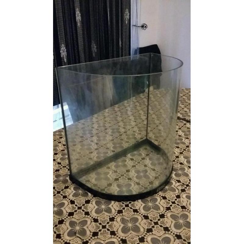 Half moon fish tank