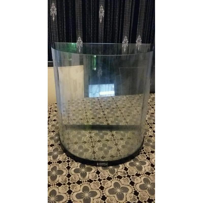 Half moon fish tank