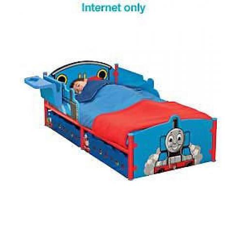 Kids Toddler Thomas Bed with removable bedside table