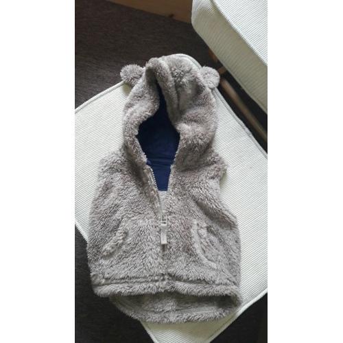 brown bear gilet 3-6months