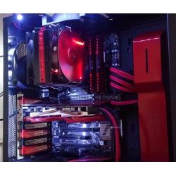 GAMING PC 8 CORE 250GB SSD 1TB 24GB RAM ATI HD7850 plus keyboard and mouse