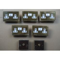 Selection of brass hardware for free – Sockets and switches