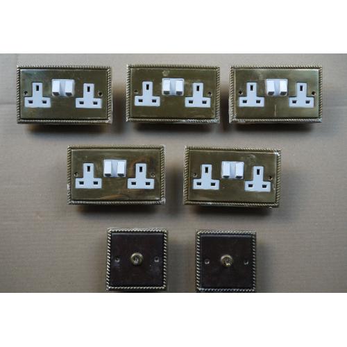 Selection of brass hardware for free – Sockets and switches
