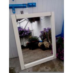 Large cream mirror 39" by 30"