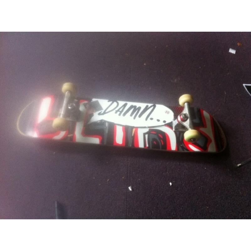 Slightly used skateboard