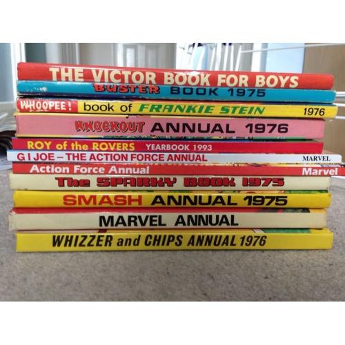 11 Classic Children's Annuals: GI Joe, Marvel etc