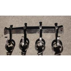 Companion set wall hanging with wall bracket and screws