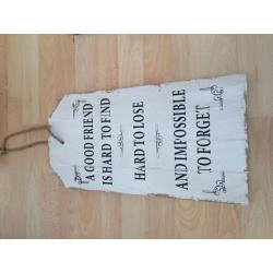 Wooden Plaque with Quote