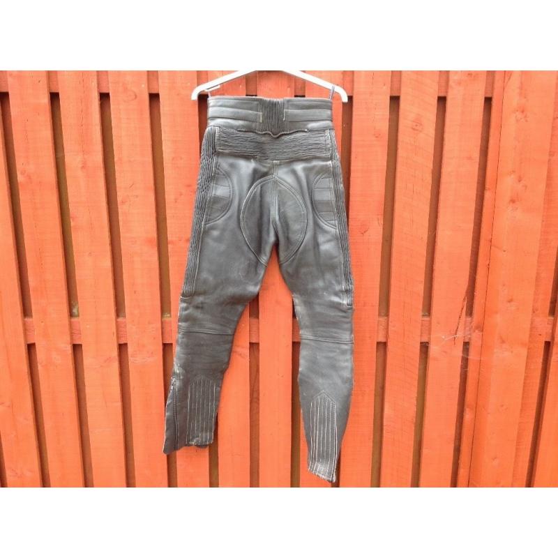 Ladies leather motorcycle trousers