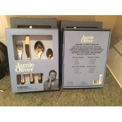 Jamie oliver 16 piece high polished cutlery set. 4 boxes available, brand new.