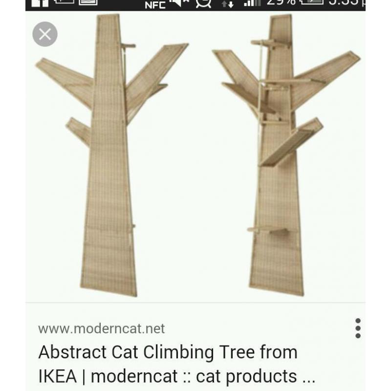 Cat climbing tree scratch post toy